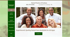 Desktop Screenshot of dentalpracticeofcordova.net